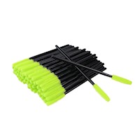 Brocha Verde Limon de Silicona para Pestaña y Ceja 12 pzs Y+Papel Regalo